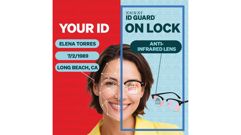 Zenni optical antidetection lens