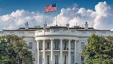 The White House in Washington DC at summer day. 